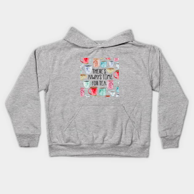 Tea Time! Kids Hoodie by Elena_ONeill